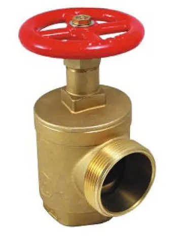 VÁLVULA  ANGULAR, roscas F NPT x M NST, FM/UL, 2 1/2" x 2 1/2" SIN TAPAS/CADENA